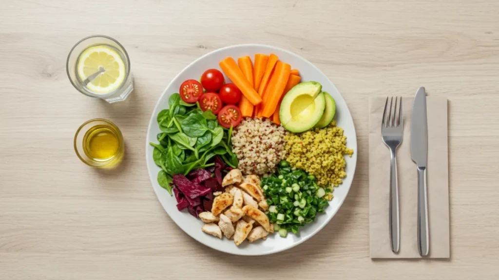Um prato colorido é um prato nutritivo - inclua diferentes cores naturais em suas refeições.